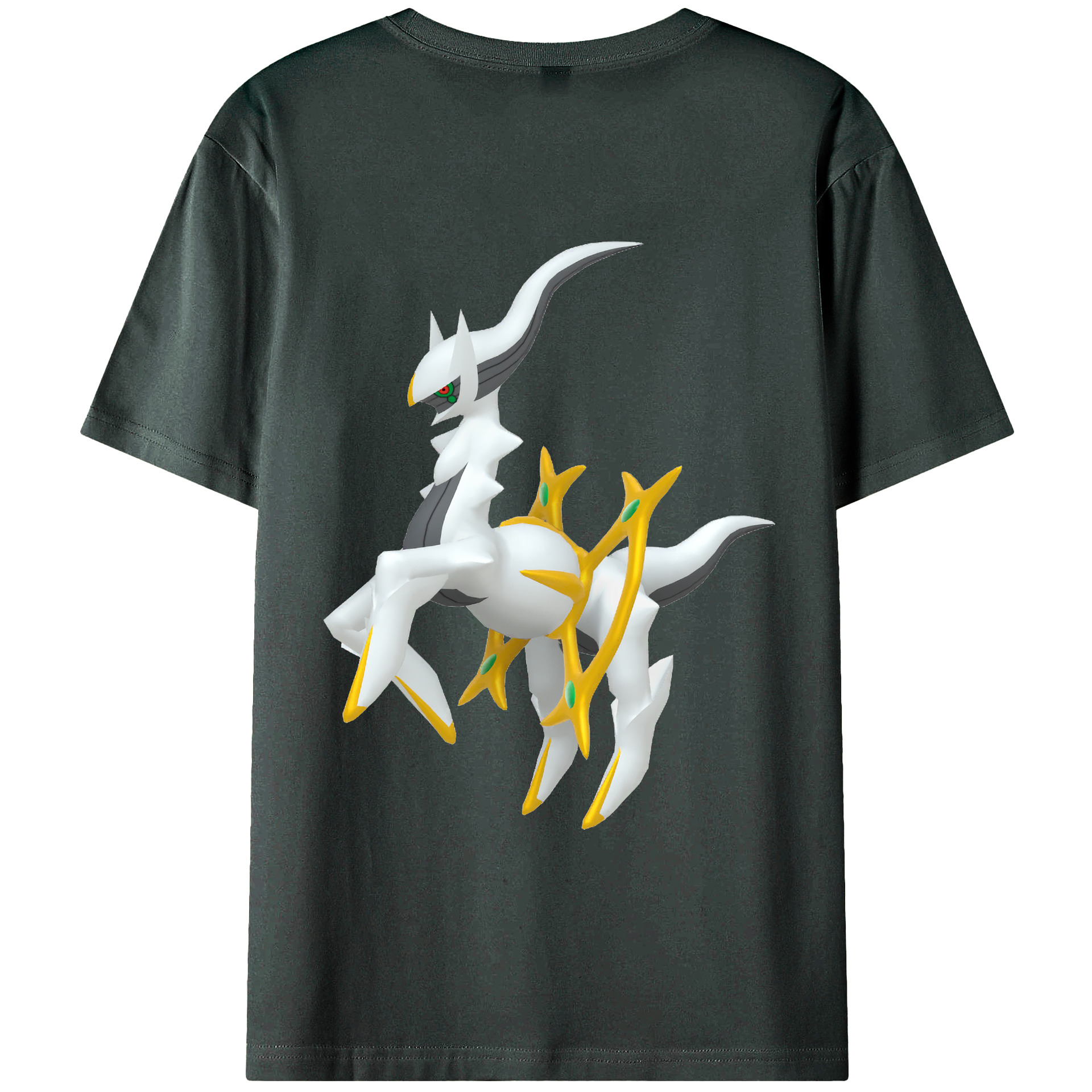 （画像用） ポケットモンスター Pokémon 綿100％ メンズ半袖Tシャツ（バックプリント） 通気性